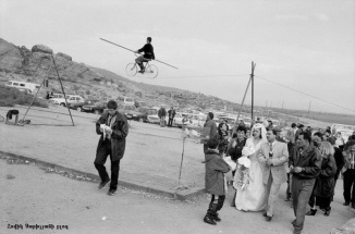 11/1997. Khor-Virab. Wedding party at an Armenian monastery.